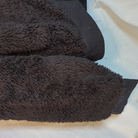 Lukka-lux black plush fleece pullover jacket - Picture 4 of 7